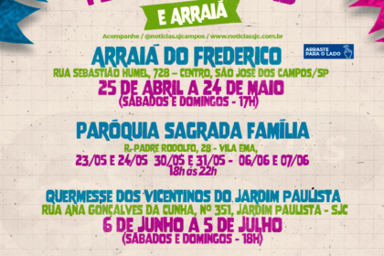 Agenda de Festas Juninas 2026: confira os arraiás e quermesses em São José dos Campos