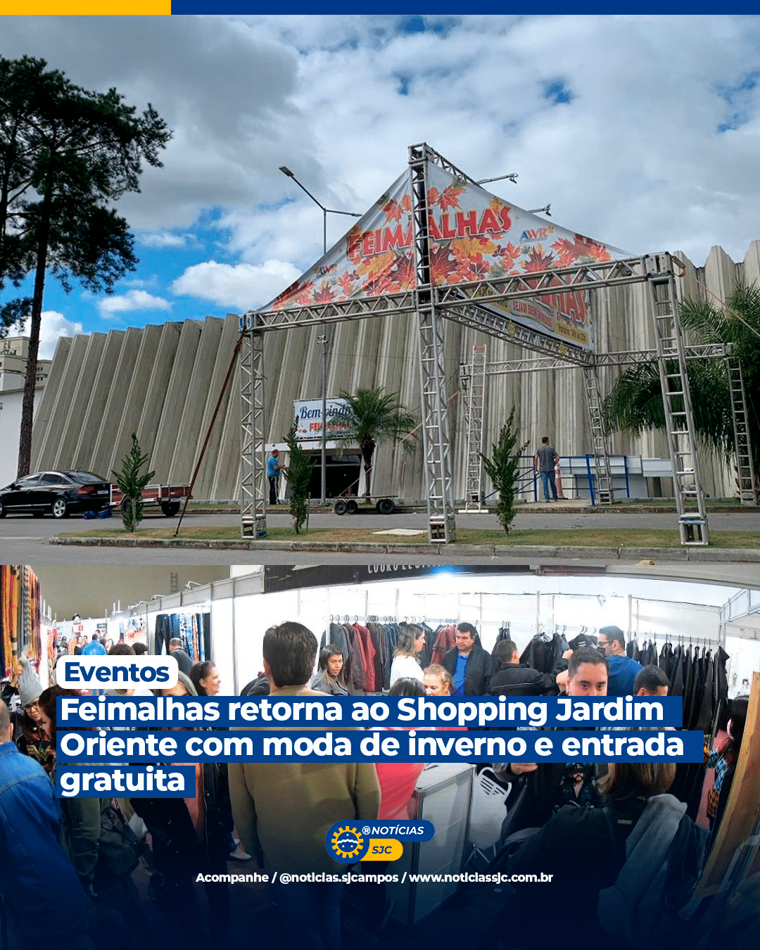 Feimalhas retorna ao Shopping Jardim Oriente com moda de inverno e entrada gratuita