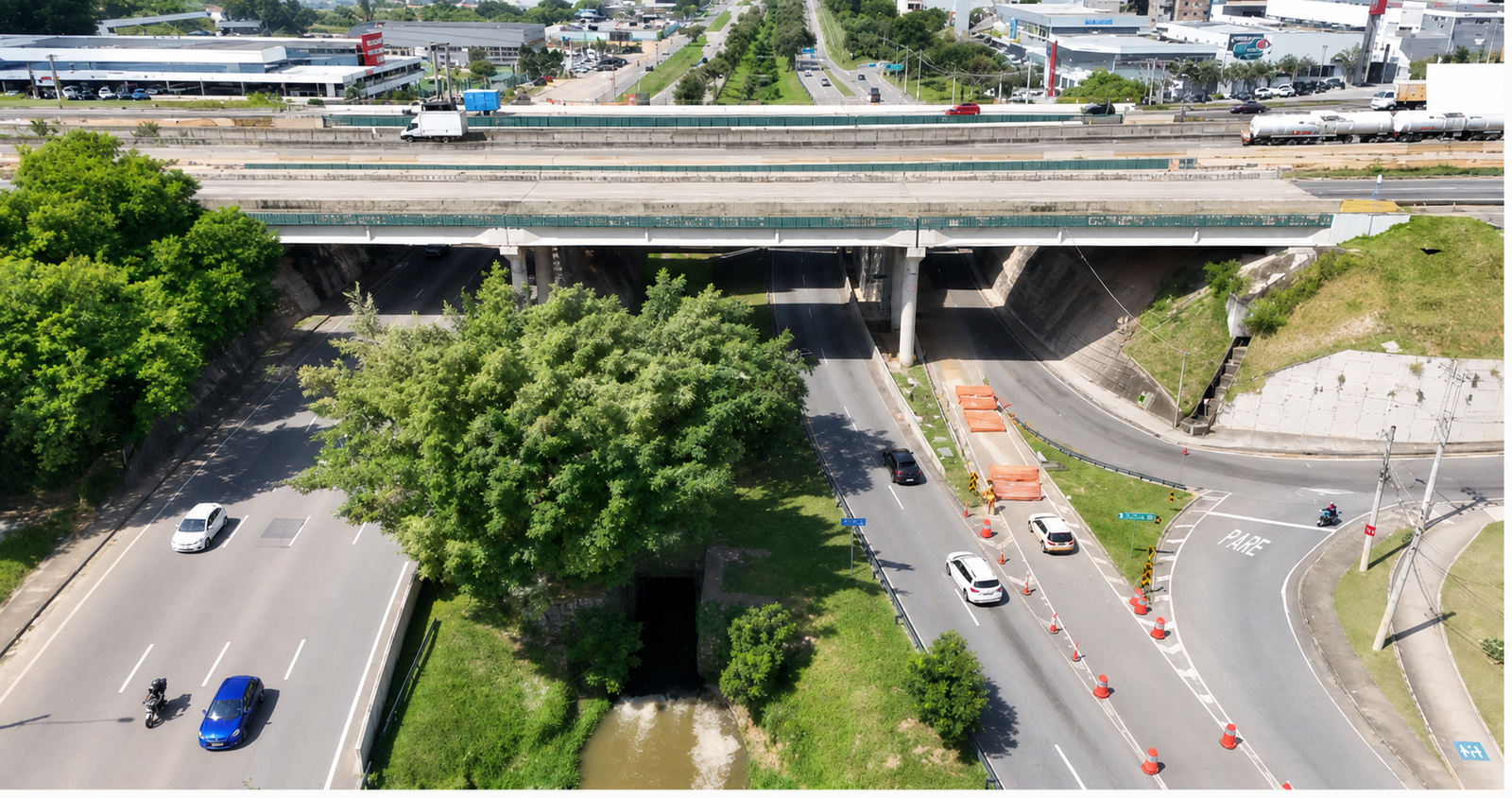 CCR RioSP fará içamento de vigas sobre o Córrego do Vidoca