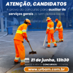 Locais de prova do concurso da Urbam já estão disponíveis para consulta