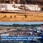 CAVEx abre neste sábado o 3º lote de ingressos gratuitos para o Sábado Aéreo 2026