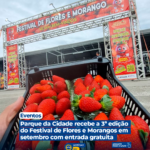 Parque da Cidade recebe a 3ª edição do Festival de Flores e Morangos em setembro com entrada gratuita