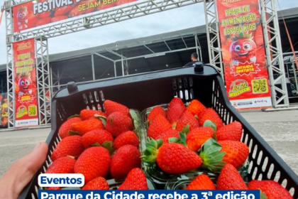 Parque da Cidade recebe a 3ª edição do Festival de Flores e Morangos em setembro com entrada gratuita