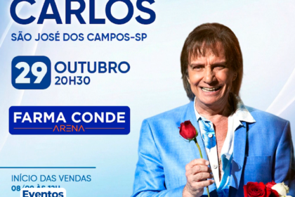 Roberto Carlos confirma show em São José dos Campos no dia 29 de outubro